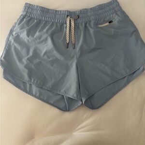 Vuori Sky Blue Athletic Drawstring Shorts
